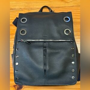 Hammitt Black Backpack with Silver Accents